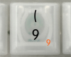 9 ( Keycap, iBook G3 Clamshell, Original Tangerine