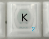 K Keycap, iBook G3 Clamshell, Original Blueberry