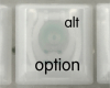 option alt, Right Keycap, iBook G3 Clamshell, Original