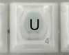 U Keycap, iBook G3 Clamshell, Original Graphite